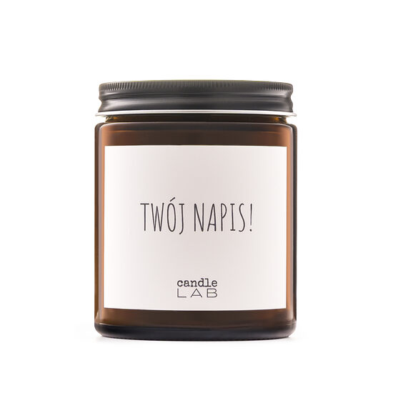 Personalizowana świeca zapachowa candleLAB z Twoim napisem!